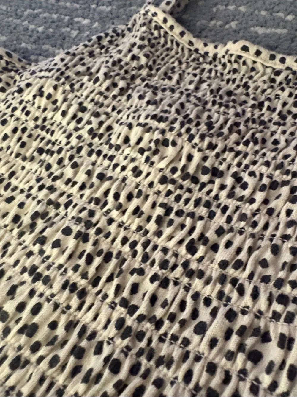 Target White Dress with Black Dot Print